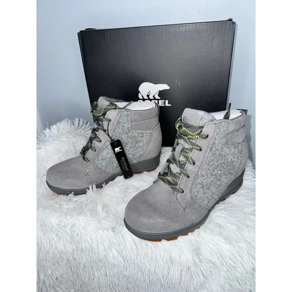 SOREL Evie Ankle Lace Booties Size 5 NEW